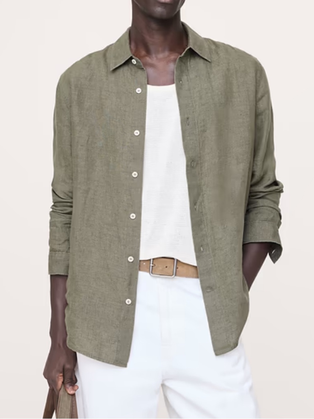 Banana Republic Slim Linen Blend Shirt